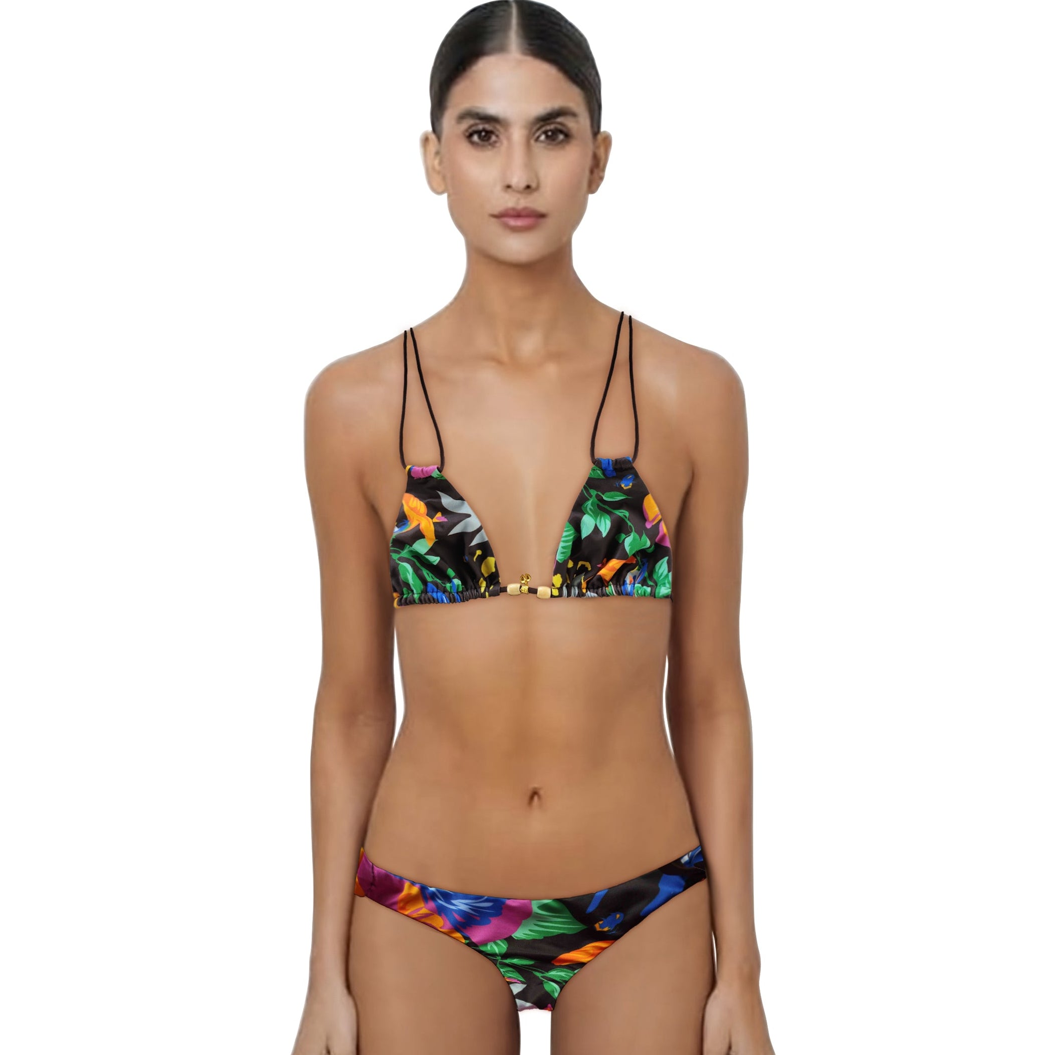 Loco Boutique Aloha Friday Chocolate Triangle Bikini Top