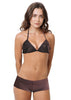 Loco Boutique Blank Sliding Triangle - Brown / XS