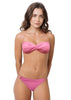 Loco Boutique Blank Twisted Bandeau - Pink / XS