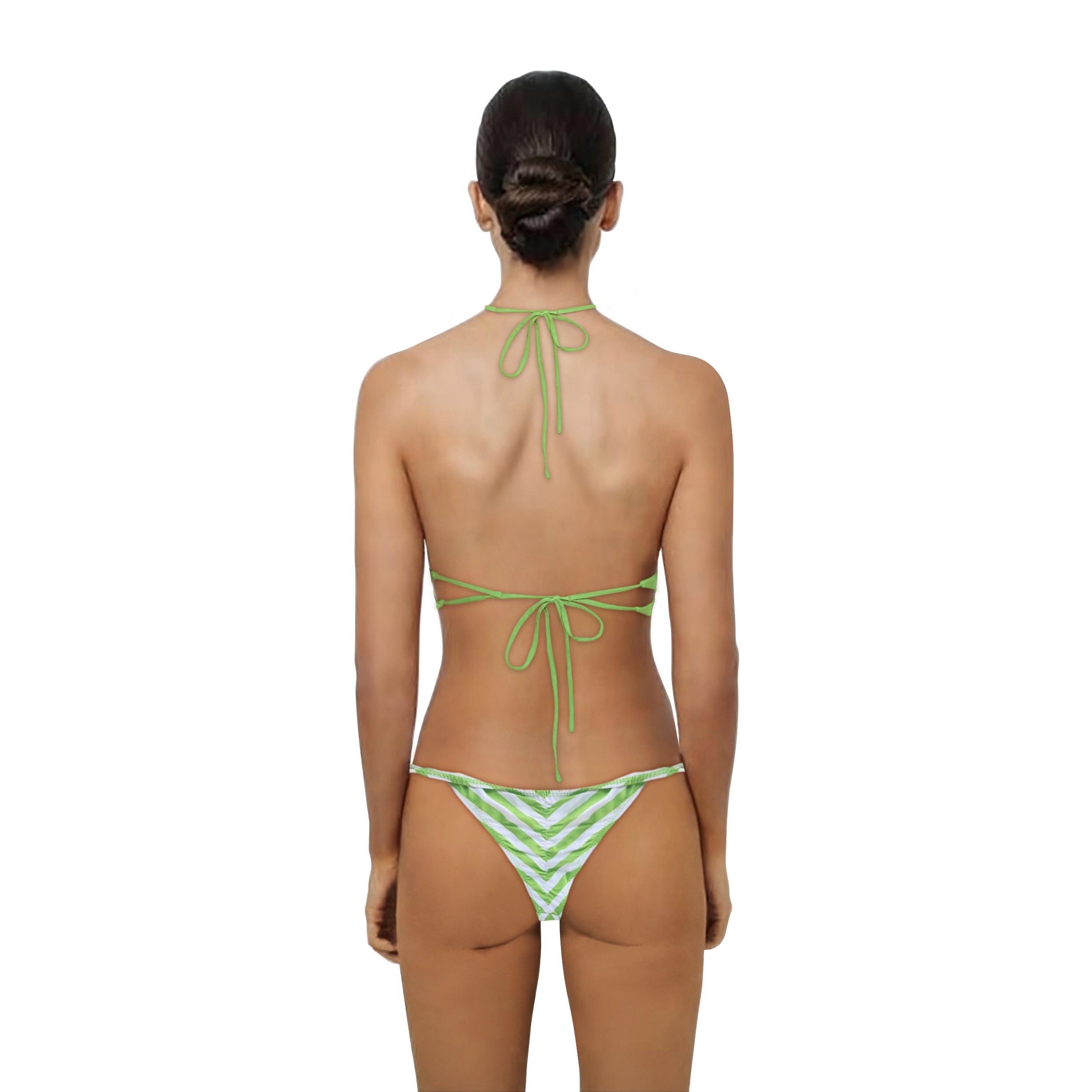 Loco Boutique Chevron Stripes Side Ties Bikini Bottom