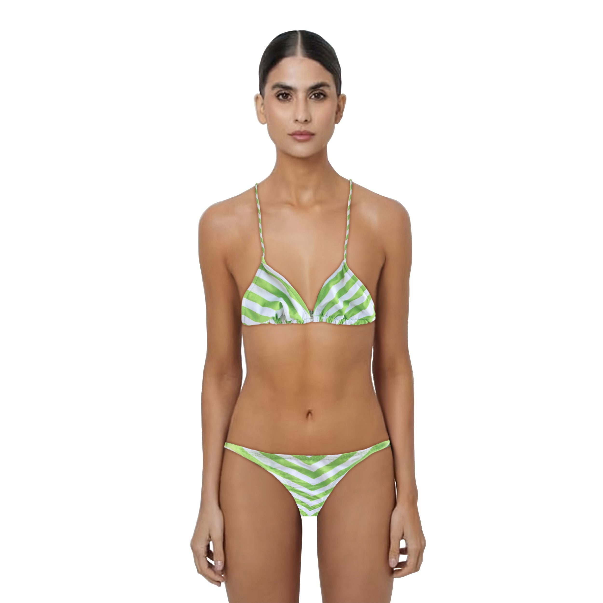 Loco Boutique Chevron Stripes Triangle Bikini Top
