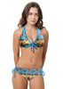 Loco Boutique Crest Underwire Bikini Top - Turquoise / XS