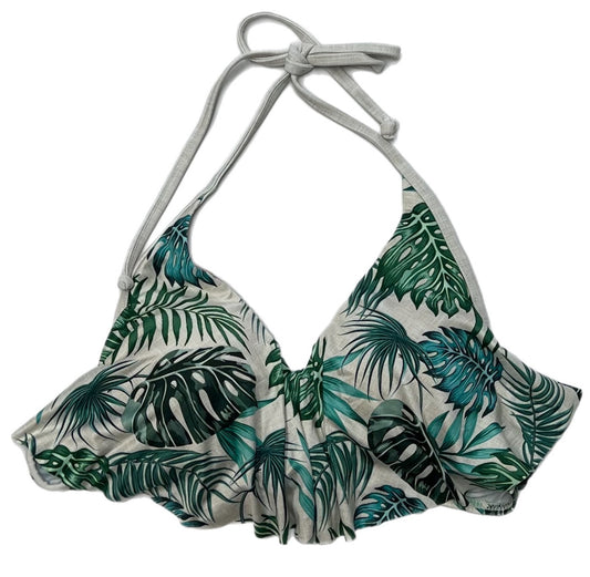 Palm Leaves Long Flounce Front Underwire