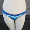 Loco Boutique Tie Die Brazilian Swim Bottom - Blue / XSmall