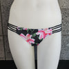 Loco Boutique Lilies Strappy Spaghetti Sides - BLACK / XS