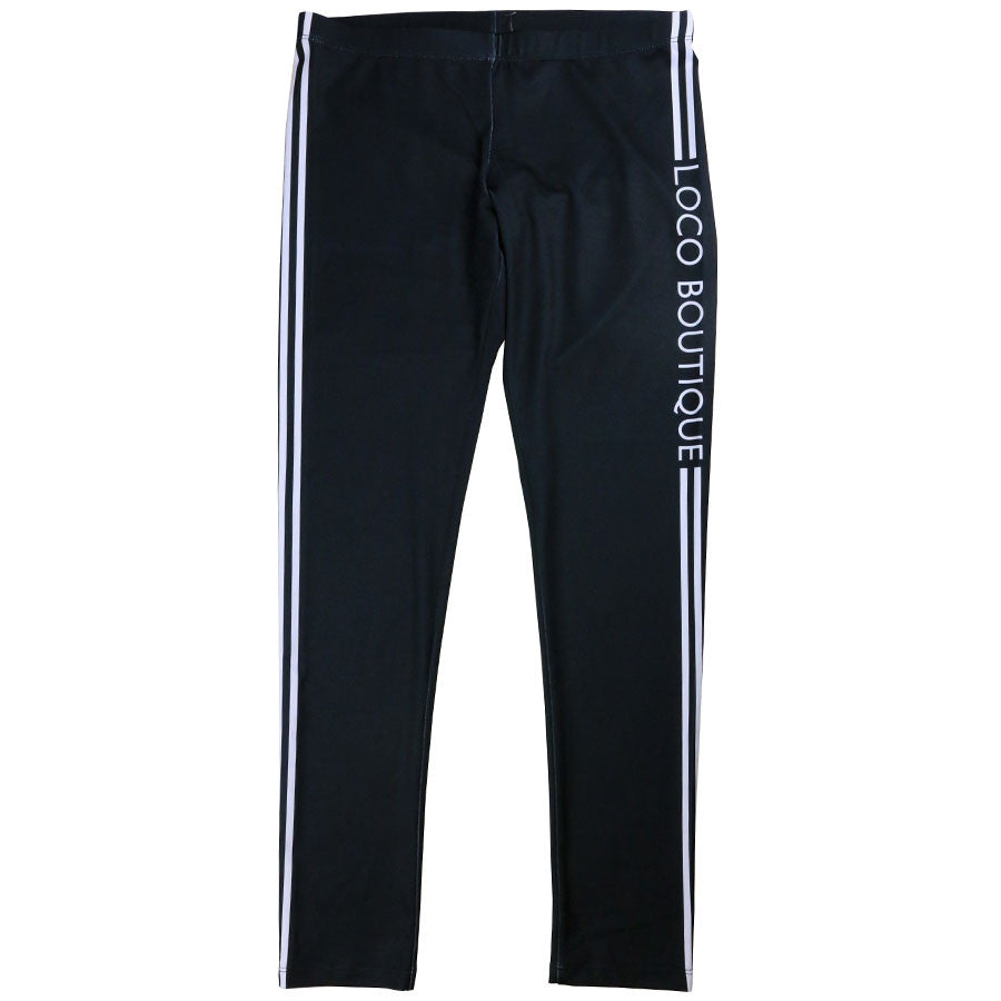 Leggings de rayas lisas de Loco Boutique