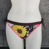 Loco Boutique FlowerNButterfly Reversible Banded Waist - BROWN / XS