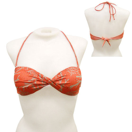 Coral Twisted Bandeau - Loco Boutique