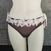 Loco Boutique Pane Ribbon Belted Bottom - BROWN / XS