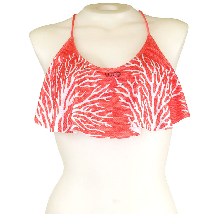 Loco Boutique Sango Flounce Crop Top