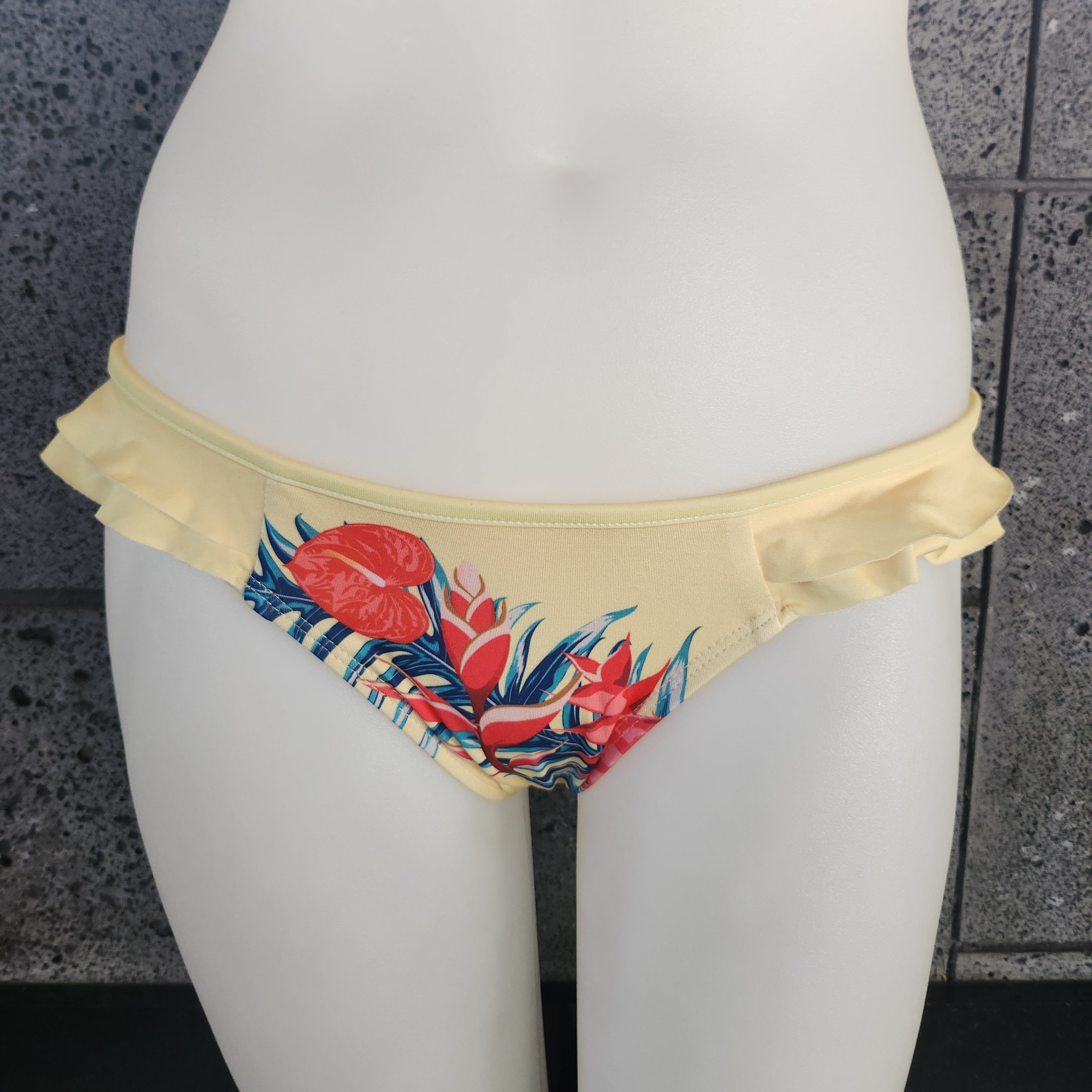 Loco Boutique Retro Hawaii Double Sided Ruffles Bikini Bottom