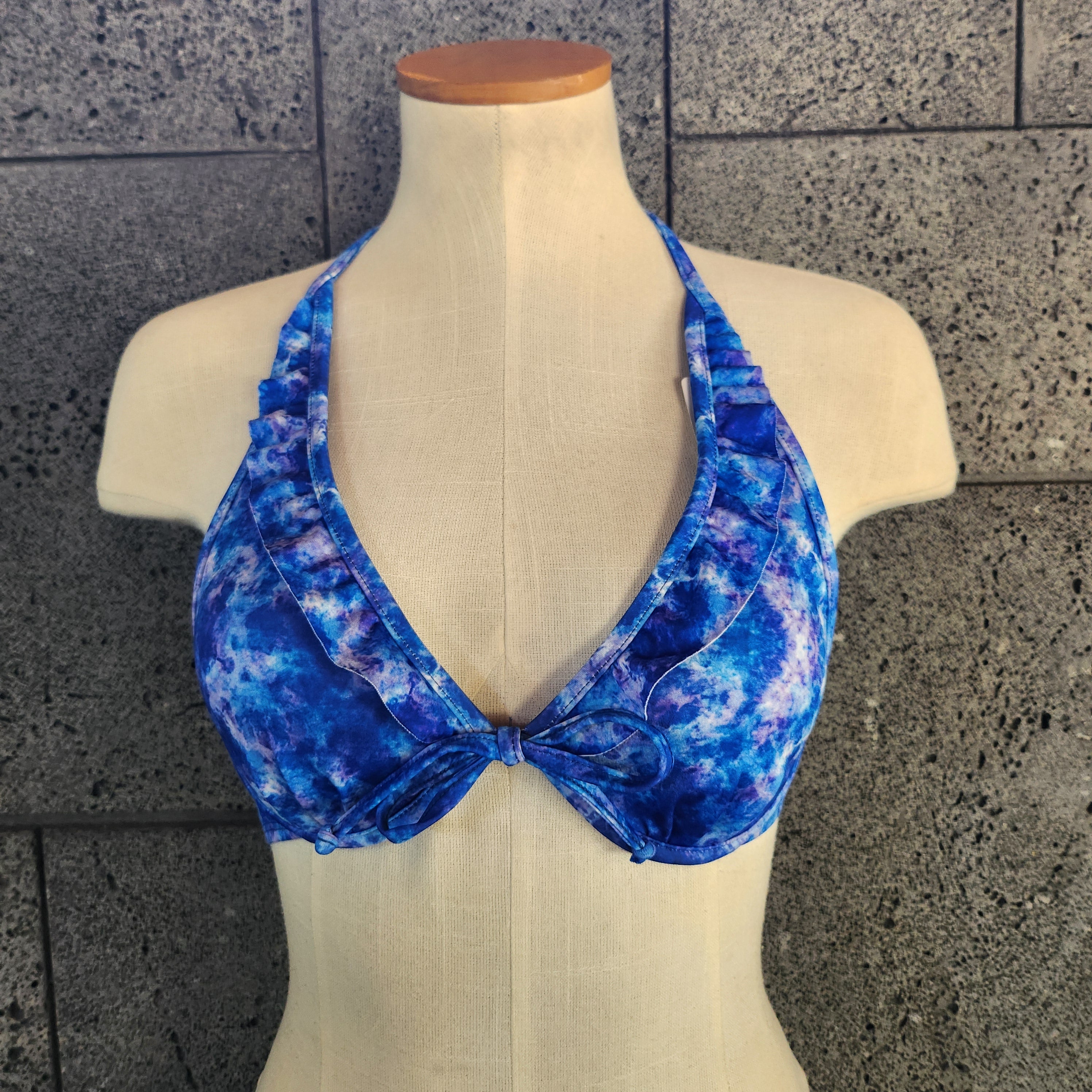 Loco Boutique Hand Dyed Fabric Flounce Underwire