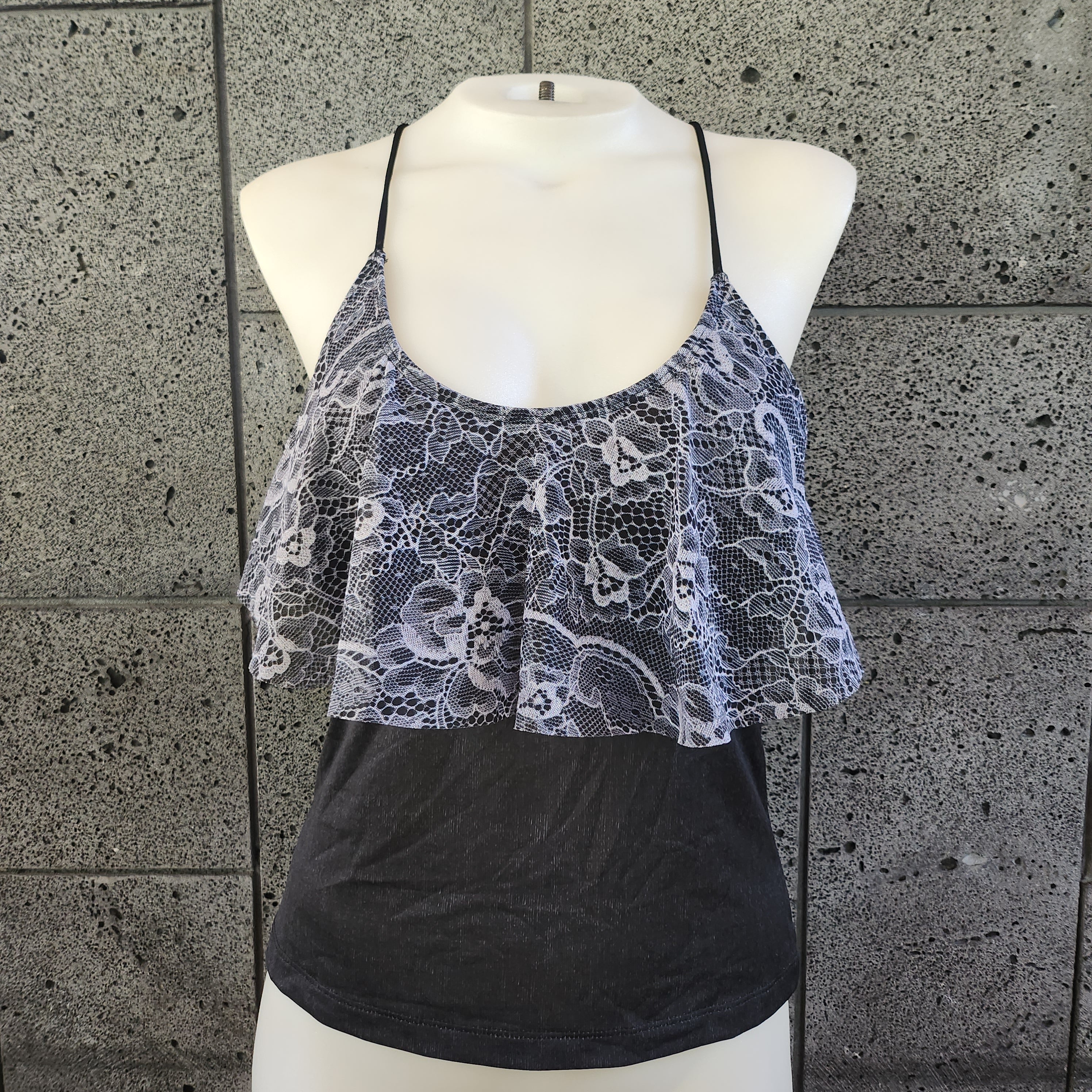 Loco Boutique Pure Lace Flounce Front Tankini