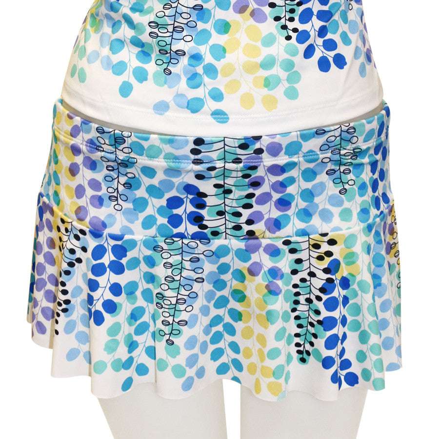 Loco Boutique Rainbow Shower Tree Flared Skort