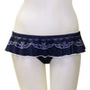 Loco Boutique Embroidery Skirted Bottom - NAVY / L