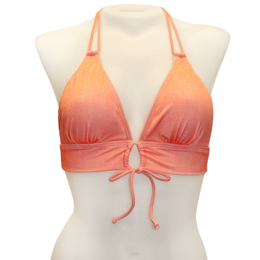 Loco Boutique Linen Keyhole Front Banded Chest