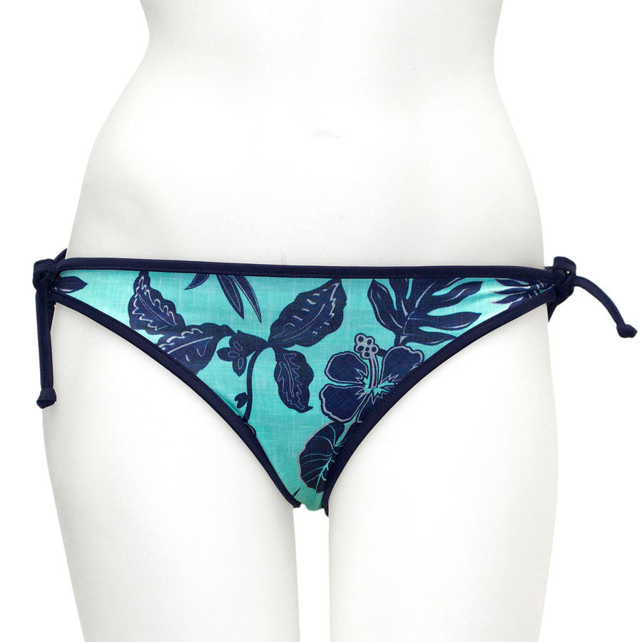 Loco Boutique Thicket Linen Stripe Reversible Bottom Side Ties