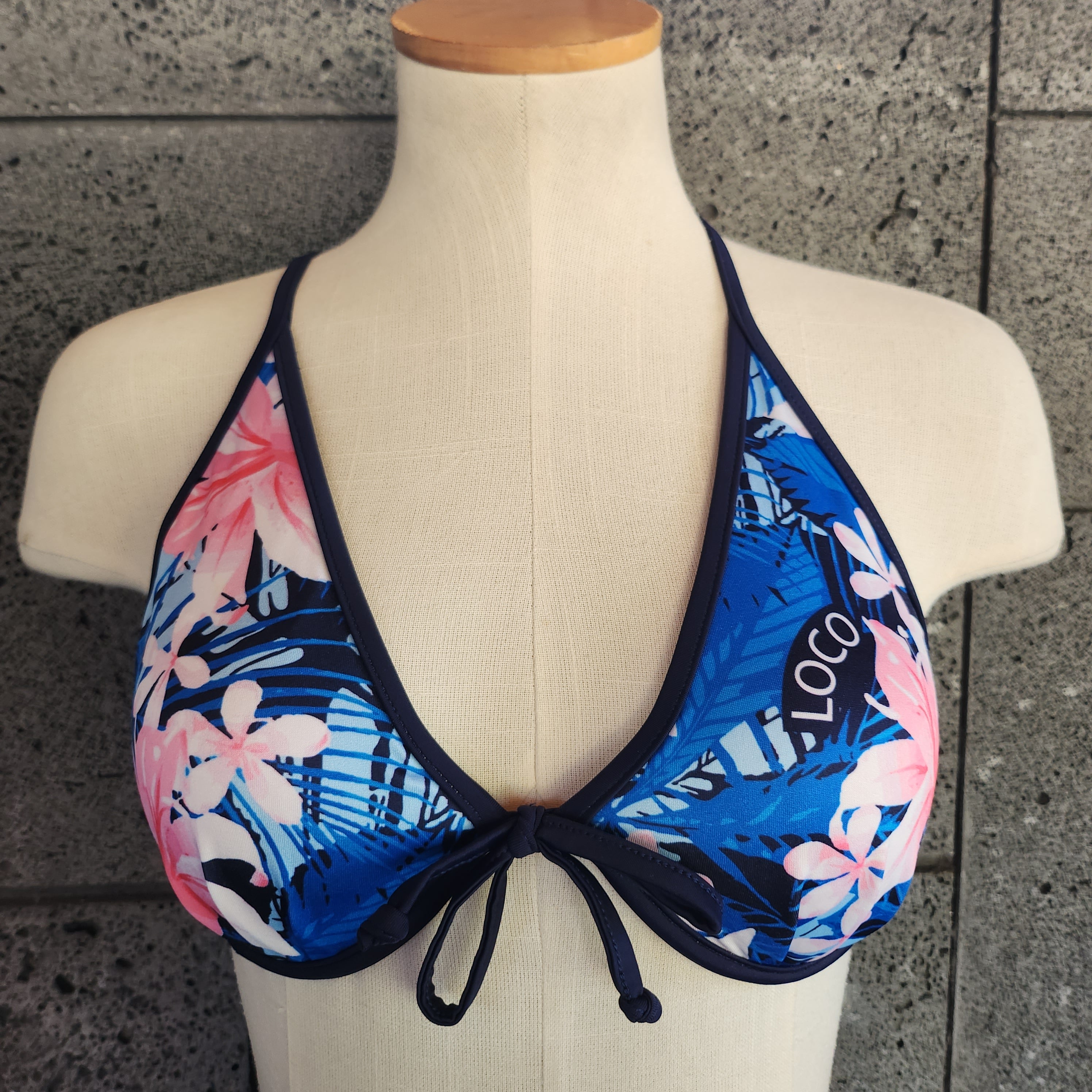 Casablanca Sujetador con aros y lazo en la espalda