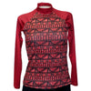 Loco Boutique Hawaiian Geo Rashguard - RED / M