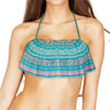 Bandeau largo con volantes y estampado hawaiano de Loco Boutique - JADE / XS