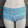 Loco Boutique Hawaiian Pattern Boyshort Swim Bottom - JADE / XS