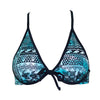 Loco Boutique Hawaiian Tribal Underwire Tie Back - BLACK / XS