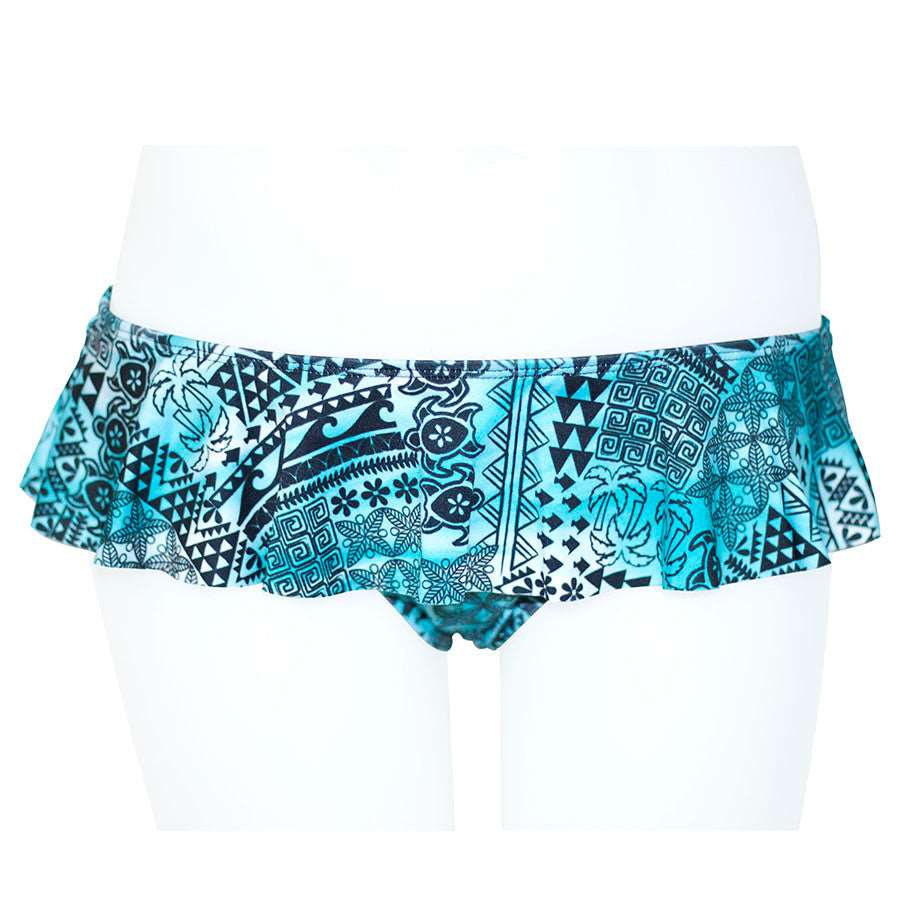 Loco Boutique Hawaiian Tribal Skirted Swim Bottom