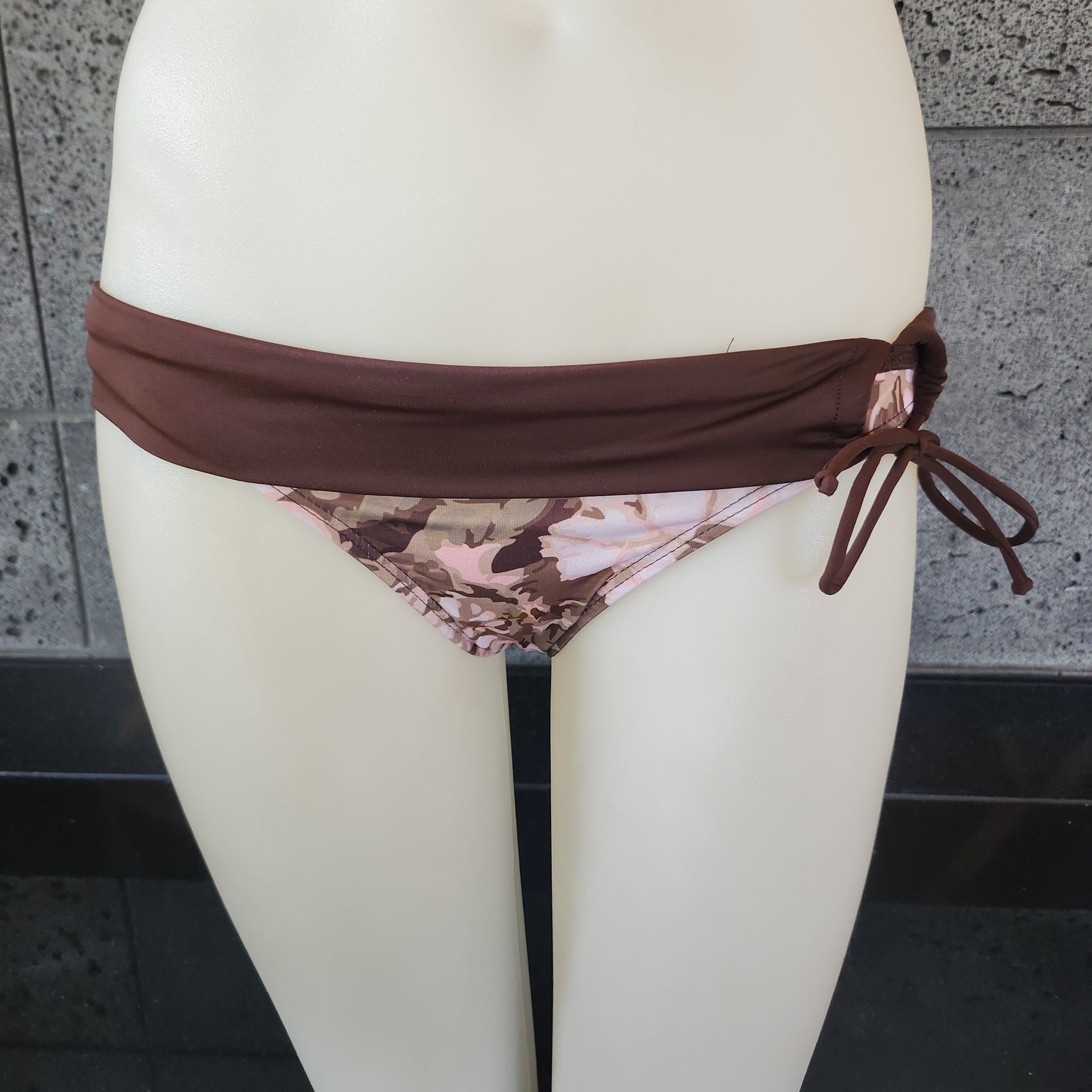 Loco Boutique Woman's Warm Flower Folded Over Bikini Bottom