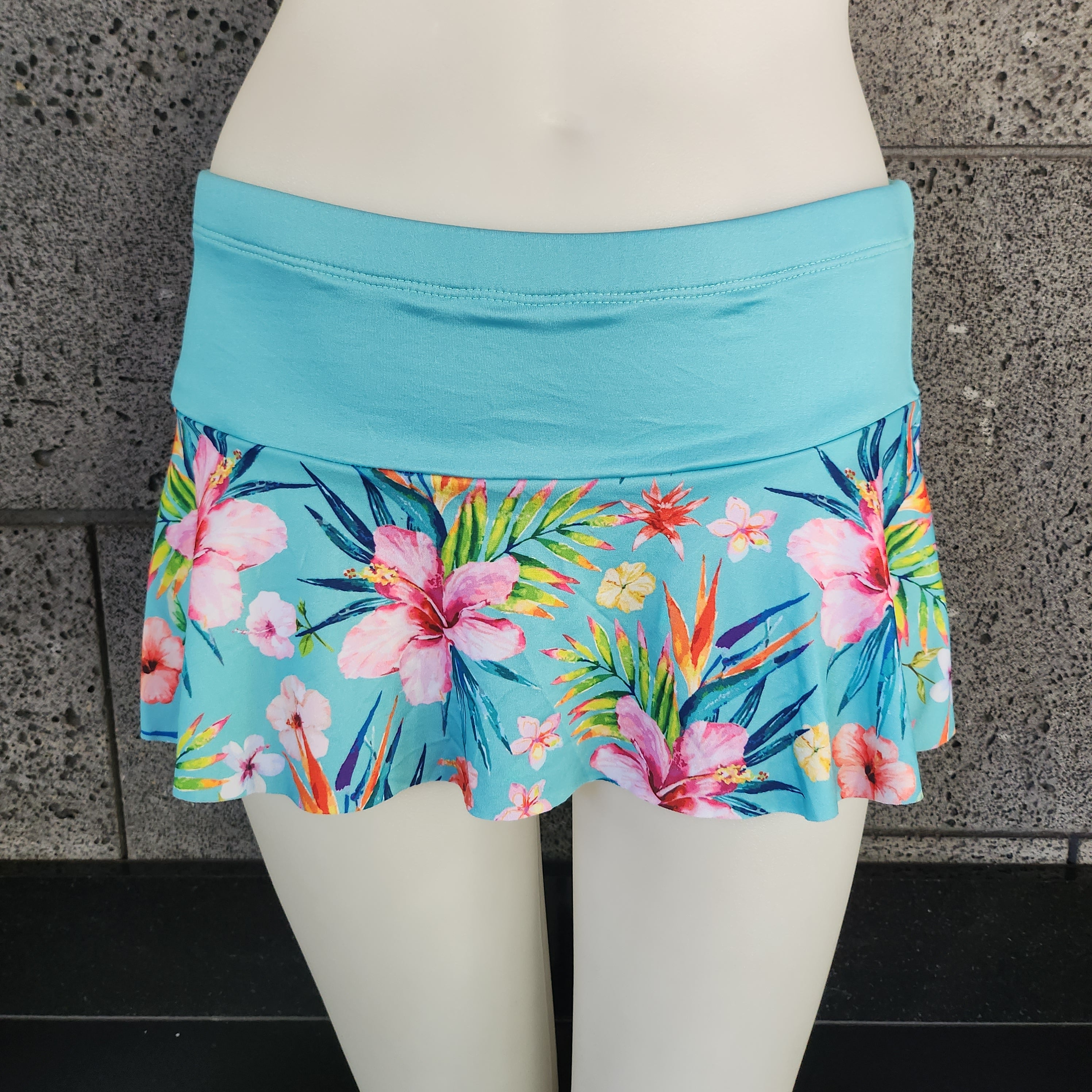 Loco Boutique Floral Flared Skort