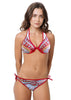 Loco Boutique Palazzo Reversible Underwire - Red / S