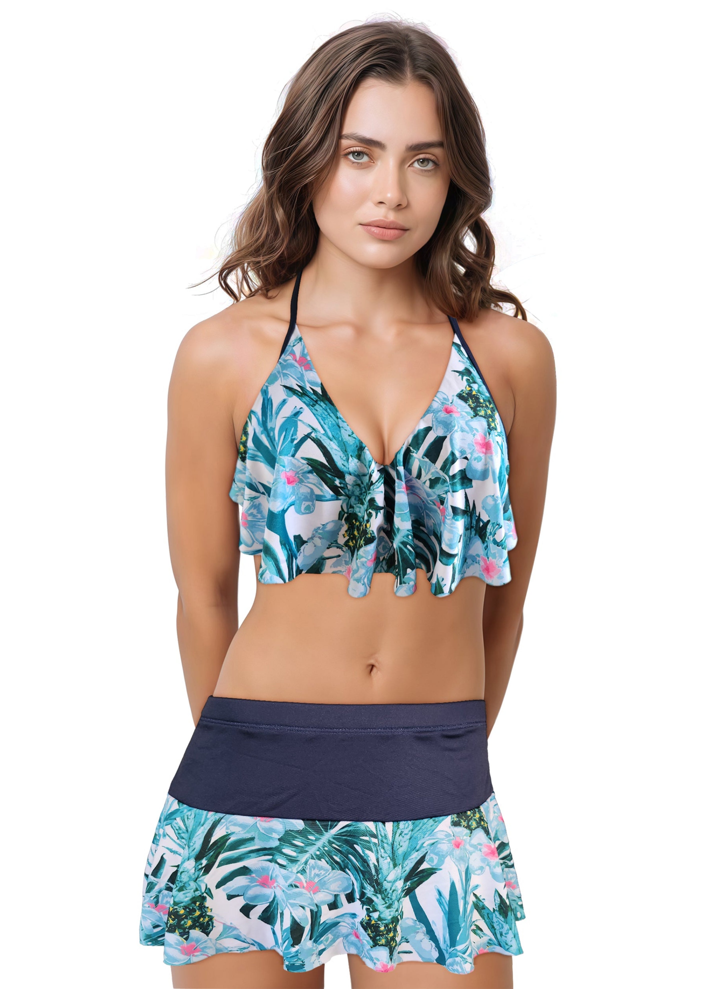 Loco Boutique Plupine Long Flounce Front Underwire