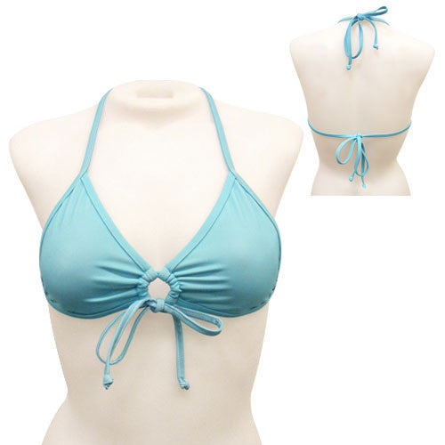 Triángulo frontal con ojo de cerradura en blanco de Loco Boutique