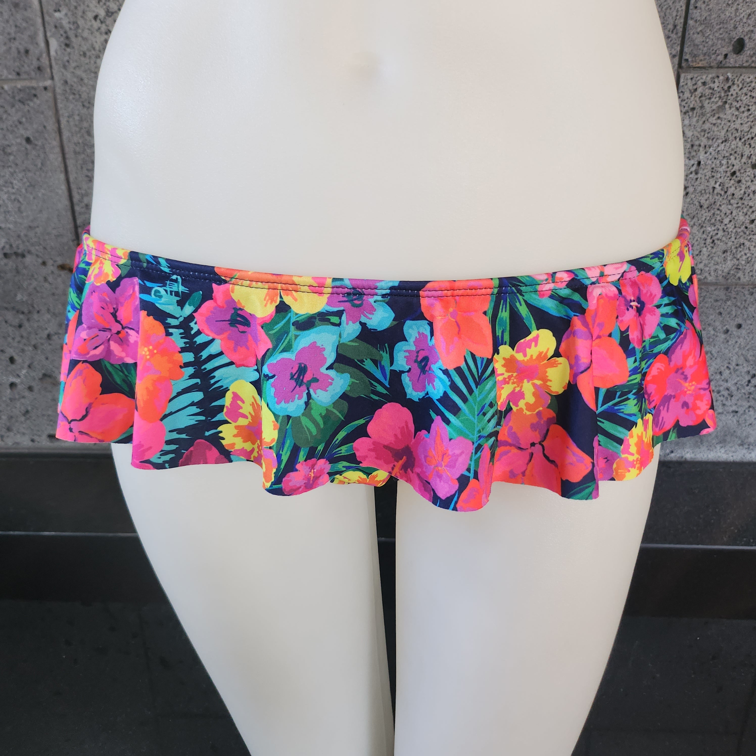 Tropical Flower Skirted Bottom
