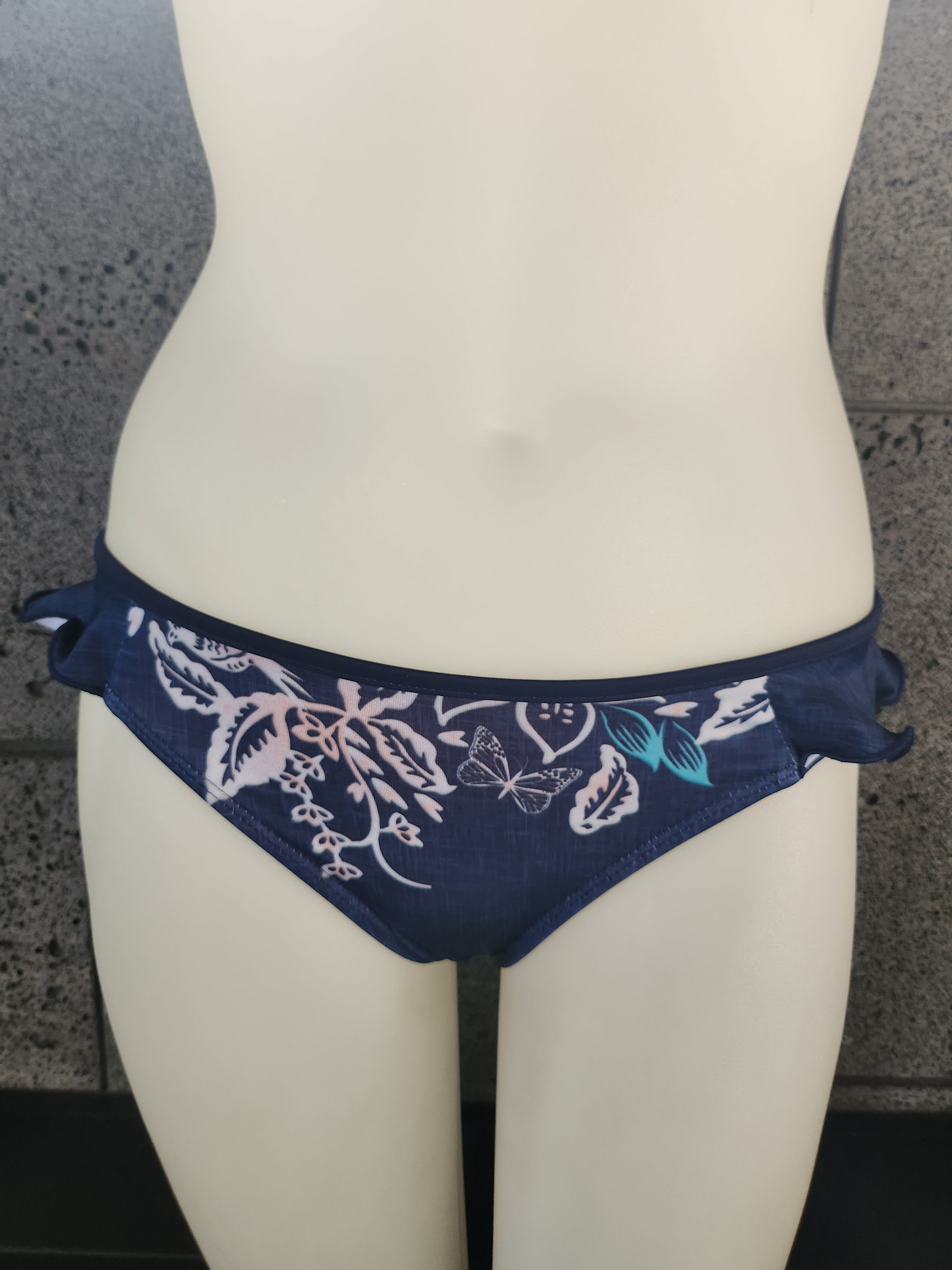 Loco Boutique Batik Linen Side Ruffled