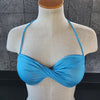 Loco Boutique Solid Logo Twisted Bandeau - LIGHT BLUE / XS