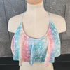 Sea Life Flounce Crop Top - RAINBOW / L