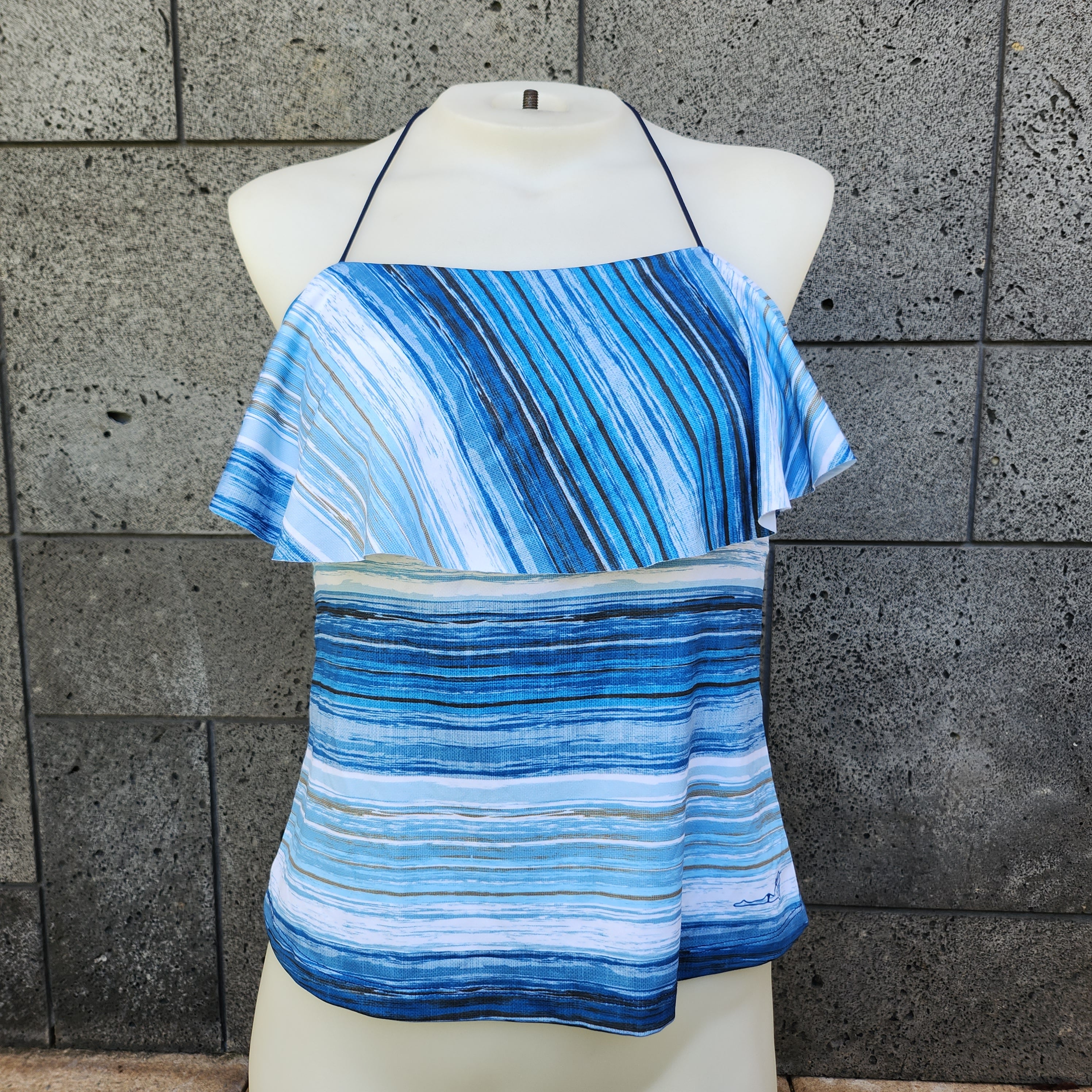 Loco Boutique Waterfall Flounce Top Tankini