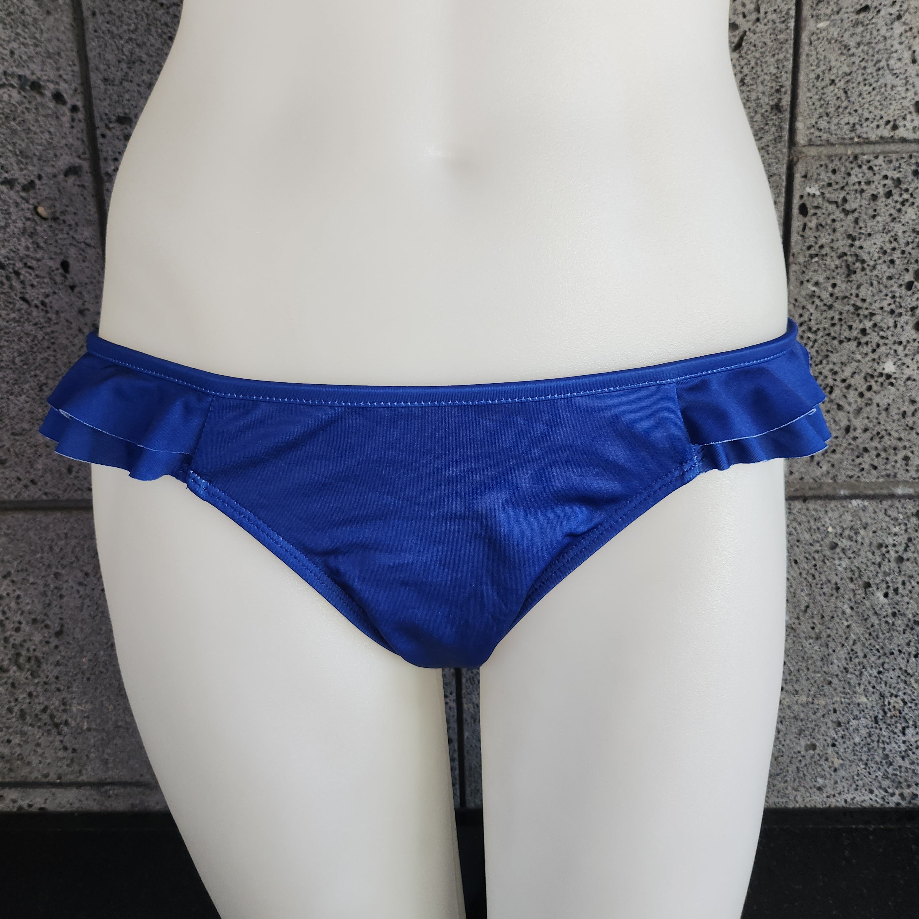 Loco Boutique Solid Logo Double Sided Ruffles Bikini