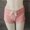 Loco Boutique Seersucker Fitted Shorts - ORANGE-RED / S