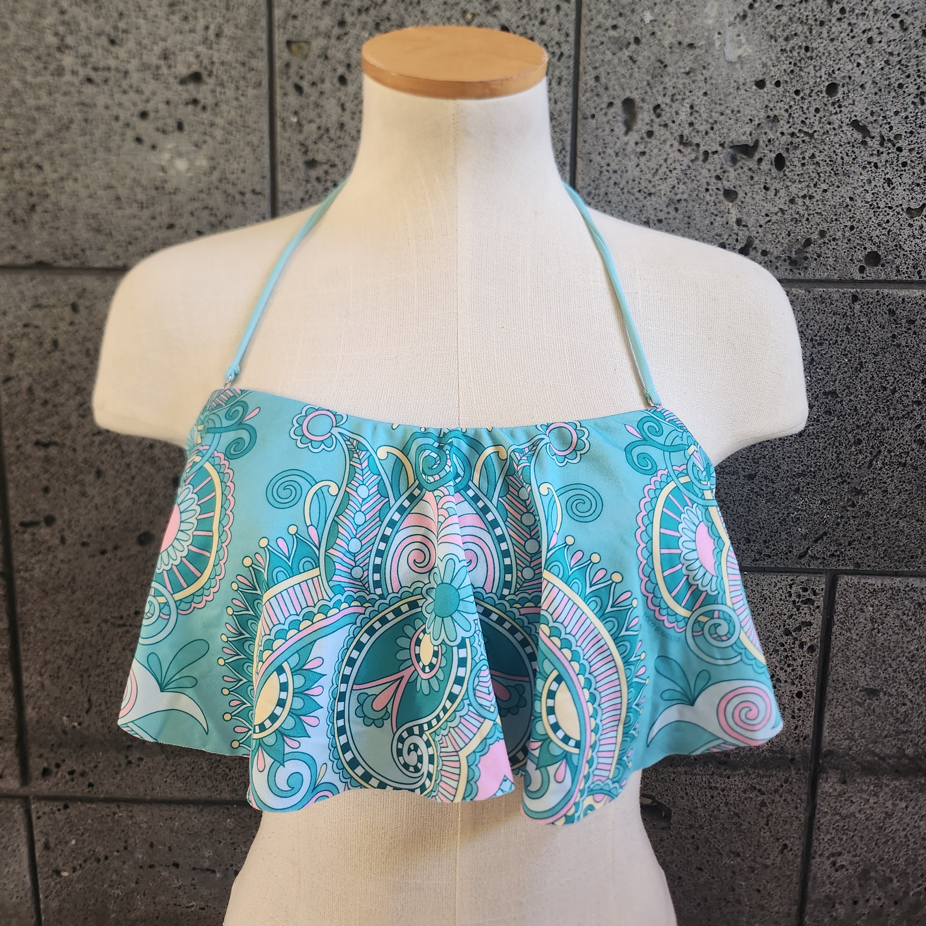 Loco Boutique Magic Carpet Flounce Crop Top