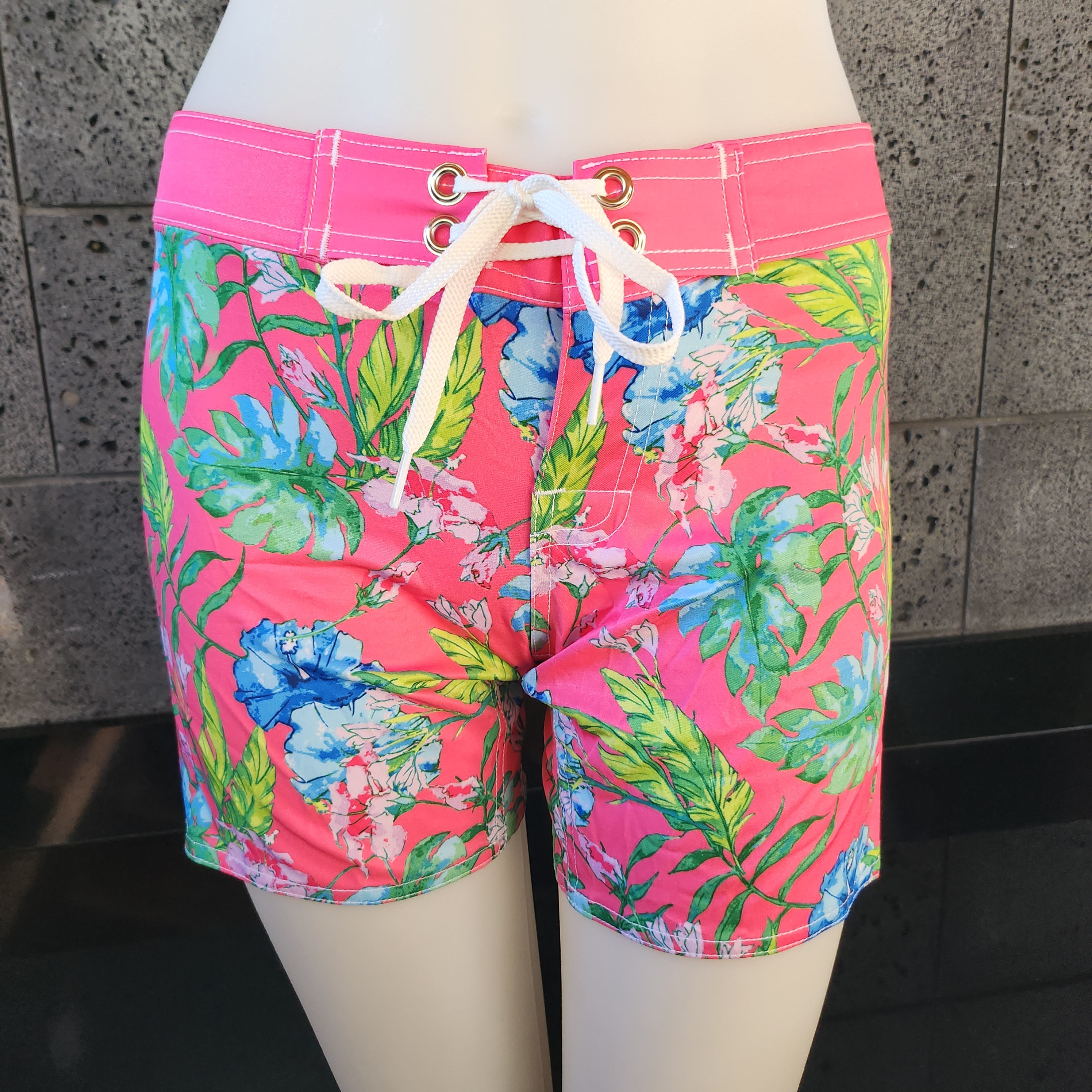 Loco Boutique Water Color Mid-Thigh Length Boardshort