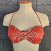 Loco Boutique Coral Twisted Bandeau - ORANGE-RED / XS
