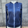 Loco Boutique Solid Stripe Hooded Rashguard - NAVY / M