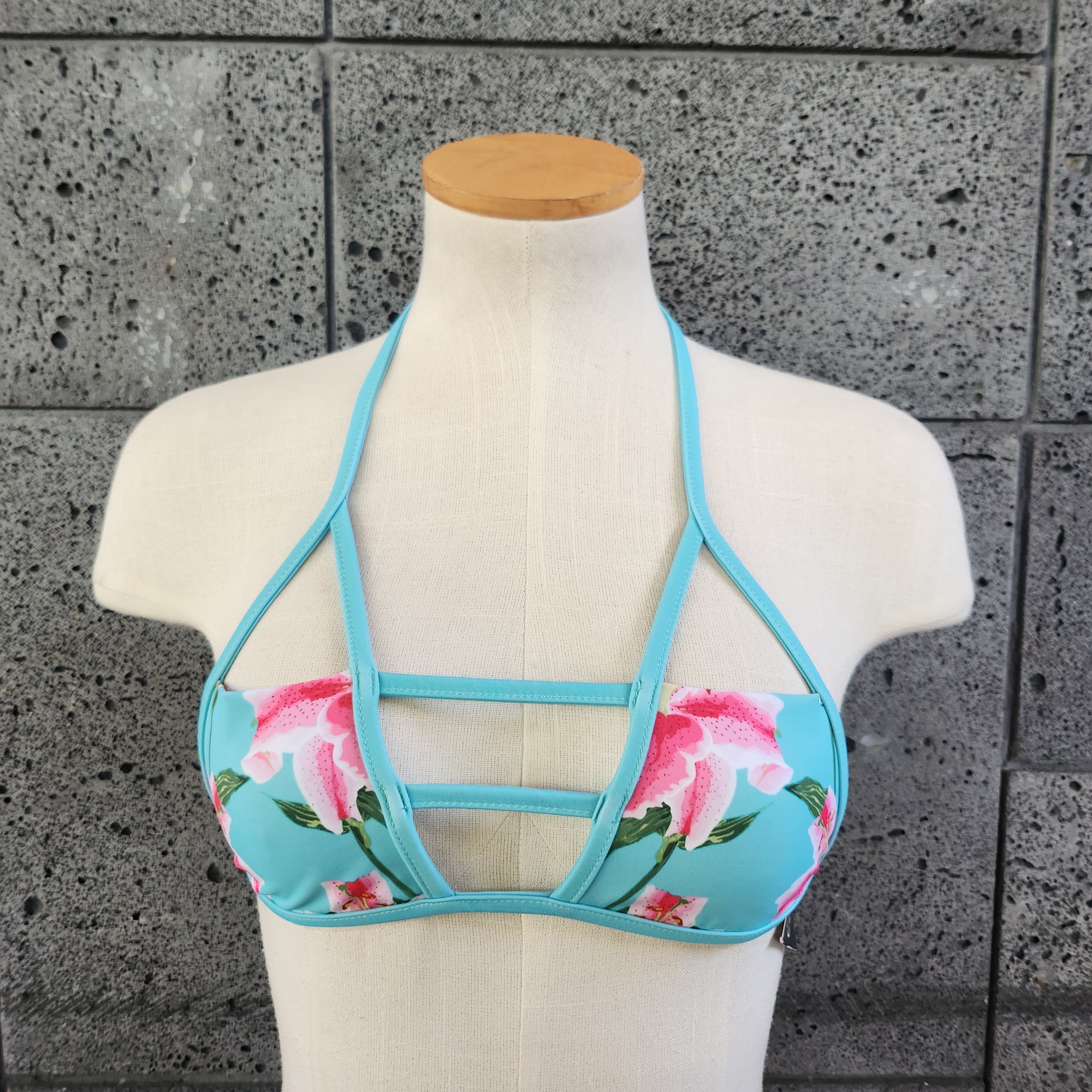 Loco Boutique Lilies Strapped Triangle Top