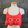 Loco Boutique Loco Promo Sporty Crop Top - RED / M