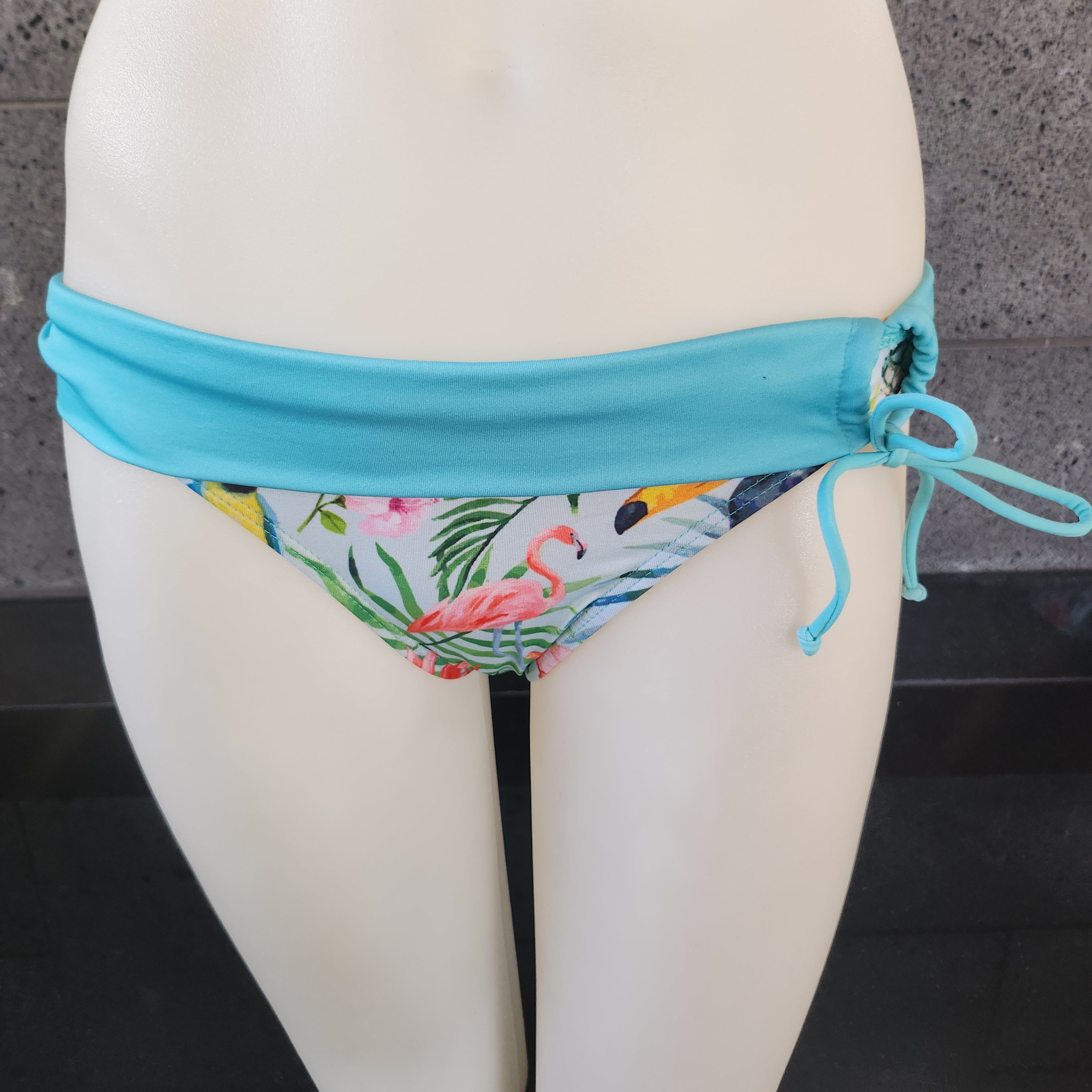 Loco Boutique Woman's Tropical Bird Folded Over Bikini Bottom