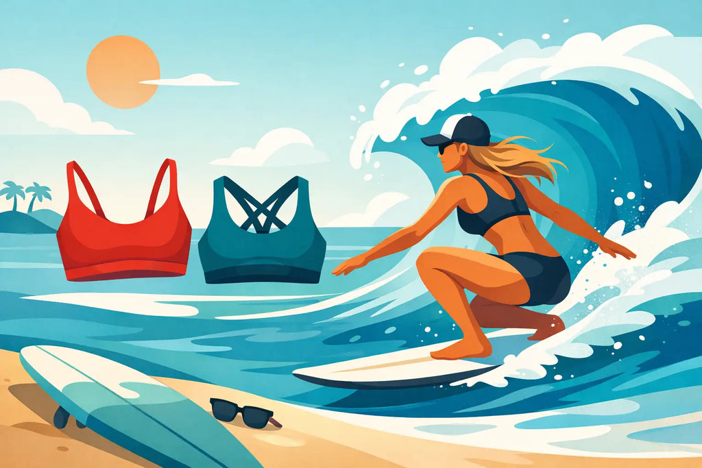 Sporty Bikini Tops for Surfing That Stay Put