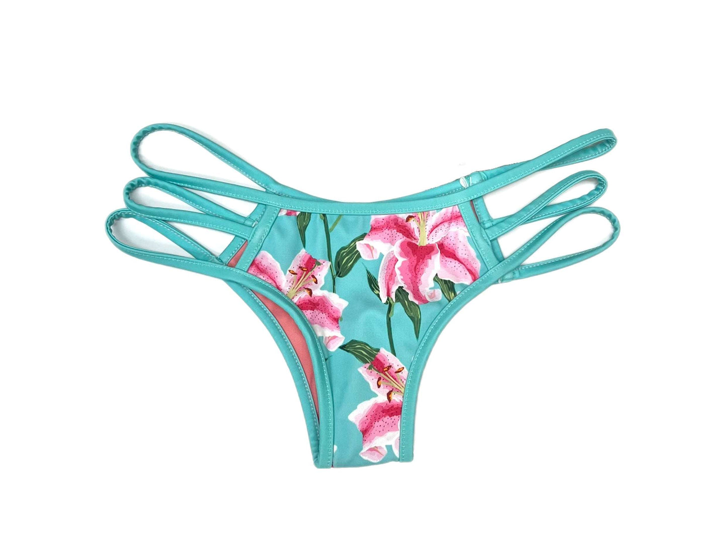 Lilies Strapped Swim Bottom - Loco Boutique