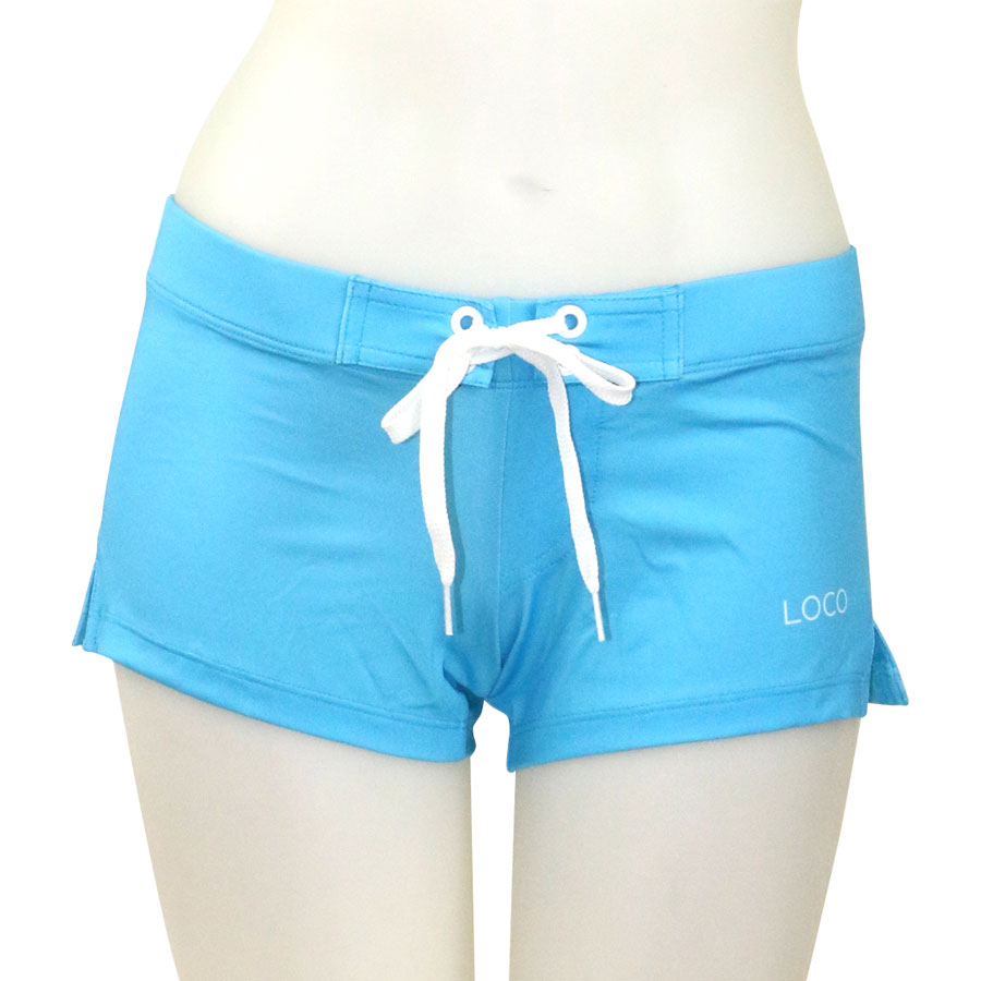 Solid Logo Fitted Shorts - Loco Boutique