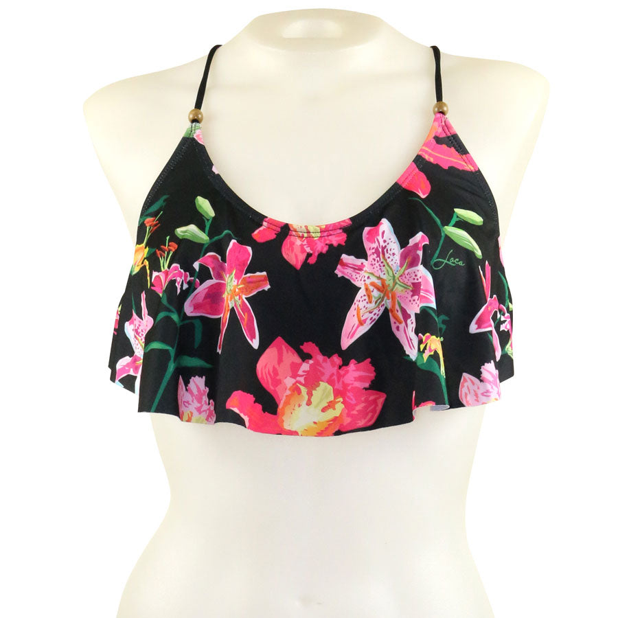 Tropical Orchid Sporty Crop Top - Loco Boutique